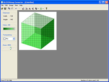 GLCD Bitmap Converter screenshot